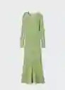 Vestido Zacaria Verde Talla S Mujer Mango