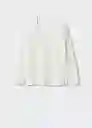 Saco Jersey Liarte Blanco Talla S Mujer Mango