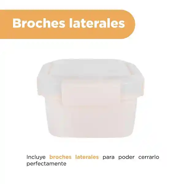 Contenedor Para Ensaladas Series Graceful Beige 1100 mL Miniso