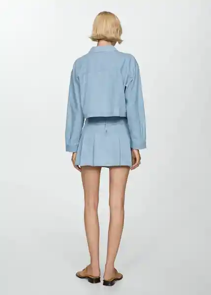 Sobrecamisa Lester-H Tejano Claro Talla L Mujer Mango