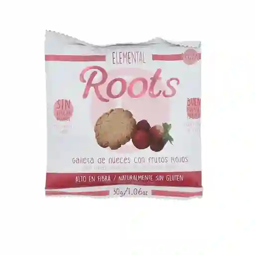 Roots Galleta Vegana Proteína Frutos Rojos