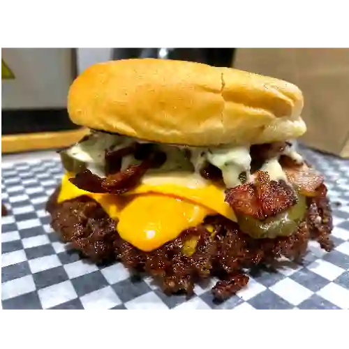 Doble Cheese Burger Tipo Smash Burguer