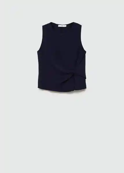 Top Burbu-h Navy Talla M Mujer Mango