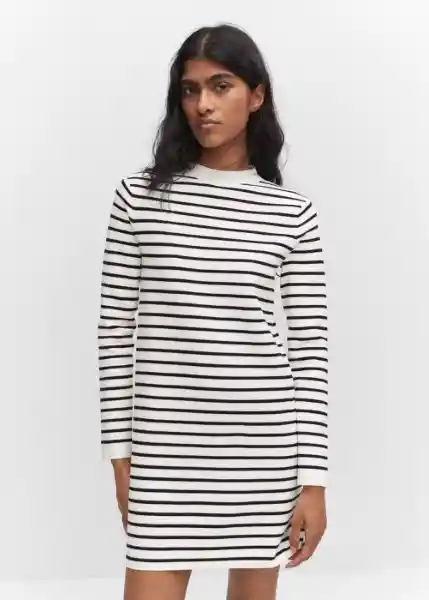 Vestido Titus Crudo Talla S Mujer Mango
