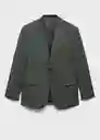 Blazer Americana na Milan Verde Talla 50 Hombre Mango