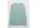 American Eagle Camiseta Aerie Henley Textura Waffle Menta Small