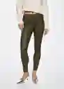 Jeans Isa Khaki Talla 32 Mujer Mango