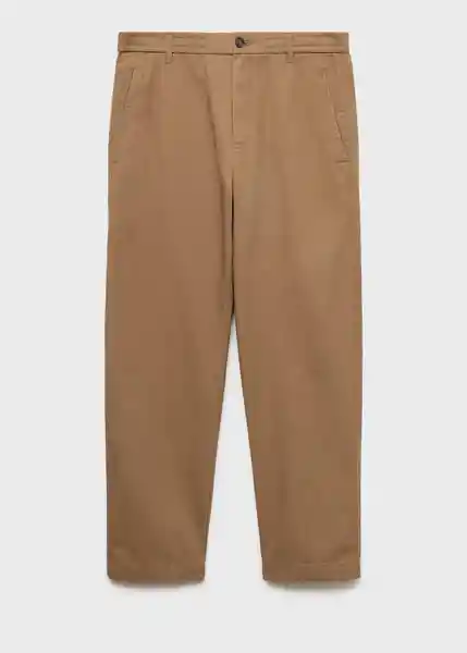 Pantalón Blaze Camel Talla 38 Hombre Mango