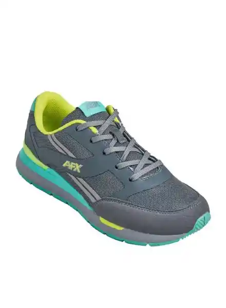 Aeroflex Tenis Deportivo Mujer Gris y Verde 35