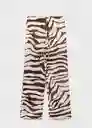 Pantalón Koni Crudo Talla M Mujer Mango