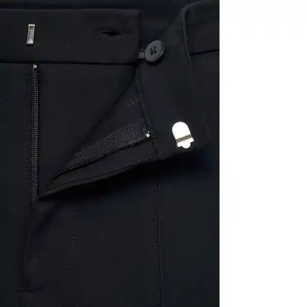 Pantalón Malu5-h Negro Talla 38 Mujer Mango