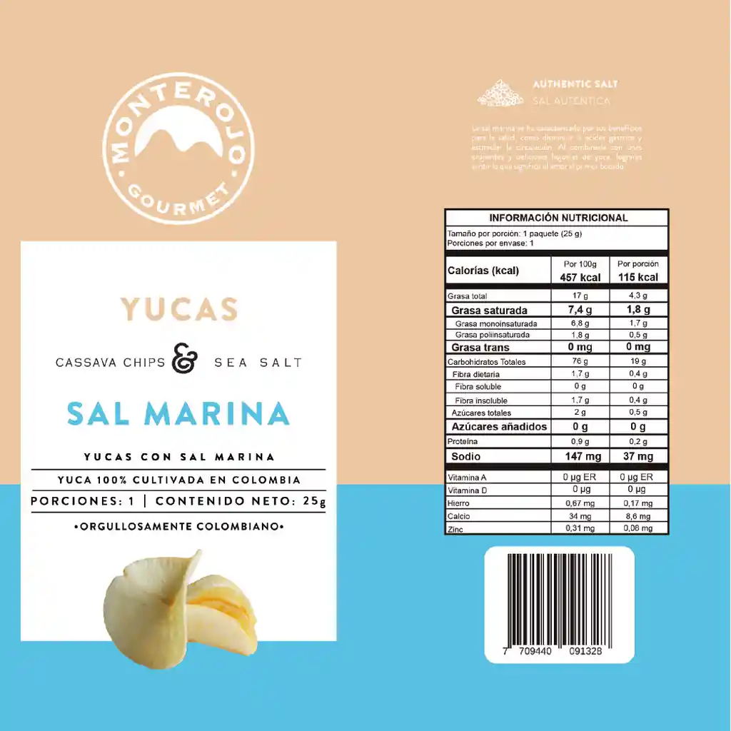 Yucas Sal Marina 25gr MonteRojo Gourmet