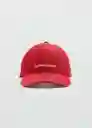 Gorra Minimal Rojo Mujer Mango