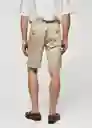 Bermuda Gracia Beige Talla 46 Hombre Mango