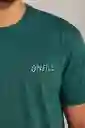 Camiseta Manga Corta Standard Fit Shuffle Hombre Talla M Oneill