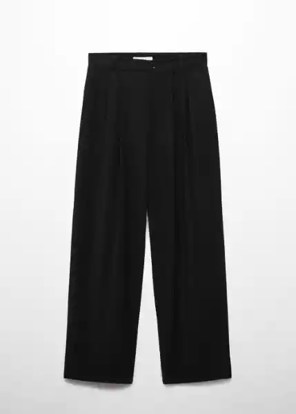 Pantalón Fiby Negro Talla 32 Mujer Mango