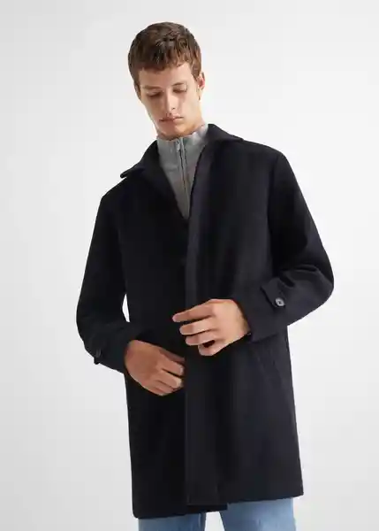 Abrigo Coateen Marino Talla 22 Niños Mango