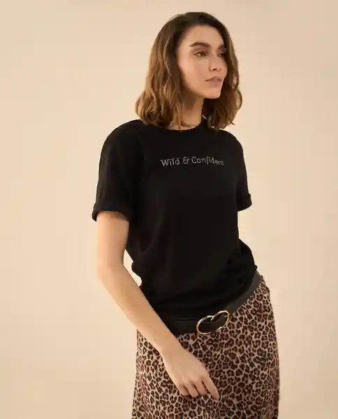 Camiseta Jaguar Negro Ultraoscuro Talla S 602G005 Esprit