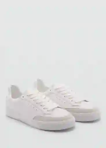 Zapato Deportiva Base Blanco Talla 40 Mujer Mango