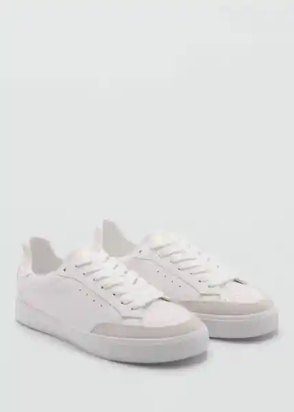 Zapato Deportiva Base Blanco Talla 40 Mujer Mango