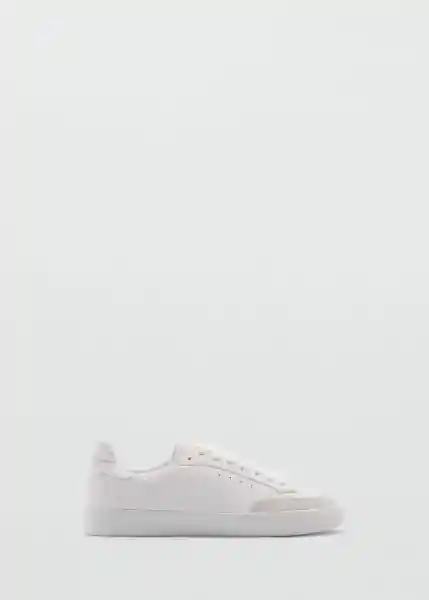 Zapato Deportiva Base Blanco Talla 41 Mujer Mango