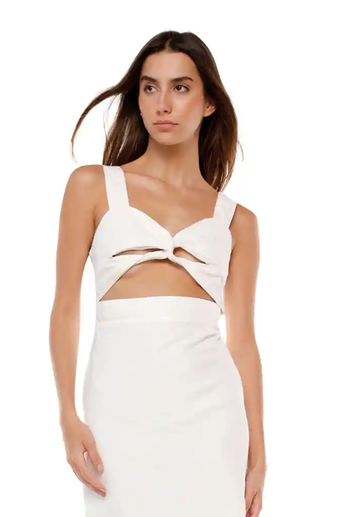 Vestido Largo Marfil Para Mujer Jalina