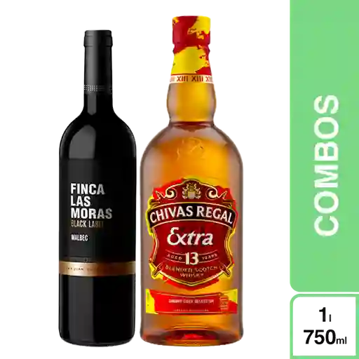 Combo Chivas 12 700 mL + Vino Tinto Finca Las Moras Malbec