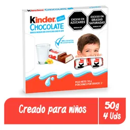 Kinder Chocolate en Barra con Leche