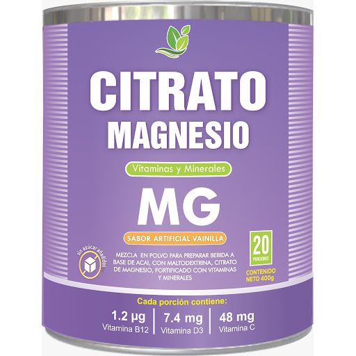 Citrato de Magnesiovainilla By Life Tarro