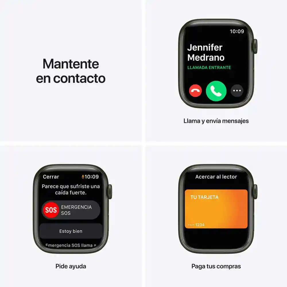 Apple Reloj Inteligente Series 7 con GPS Color Verde