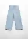 Jean Culotte 6 Tejano Claro Talla 09 Niñas Mango