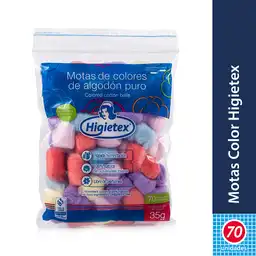 Higietex Algodón en Motas de Colores Surtidos