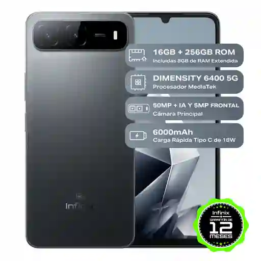 Celular Infinix Hot 60i 8gb 256gb Negro