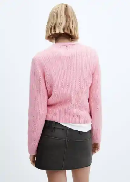 Jersey Piqueton Rosa Talla S Mujer Mango