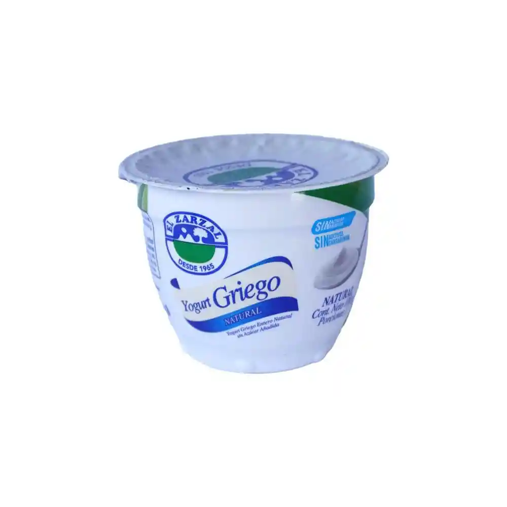 Yogurt El Zarzal Griego Natural (100 Gr)