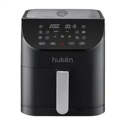 Freidora de Aire Digital Huken Digital Negro Mkaf6black