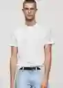 Camiseta Cherlo Blanco Talla M Hombre Mango