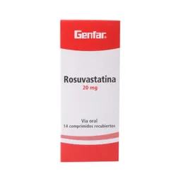Genfar Rosuvastatina Comprimidos Recubiertos (20 mg)