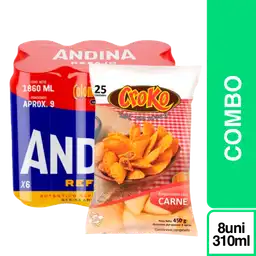 Combo Andina Refajo + Croko Empana Carne Para Compartir