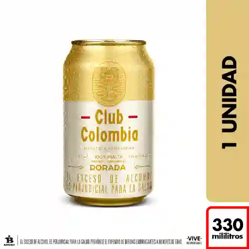 Cerveza Club Colombia Dorada Lata X 330M