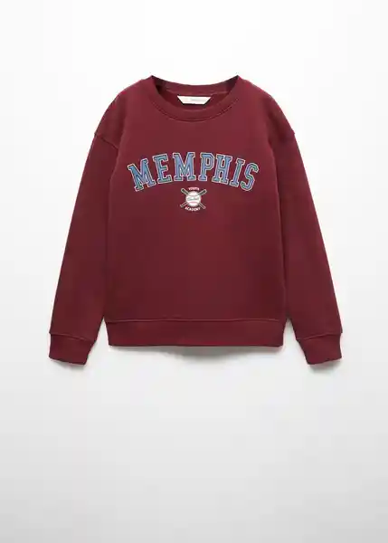 Sudadera Memphis Burdeos Talla 06 Niños Mango