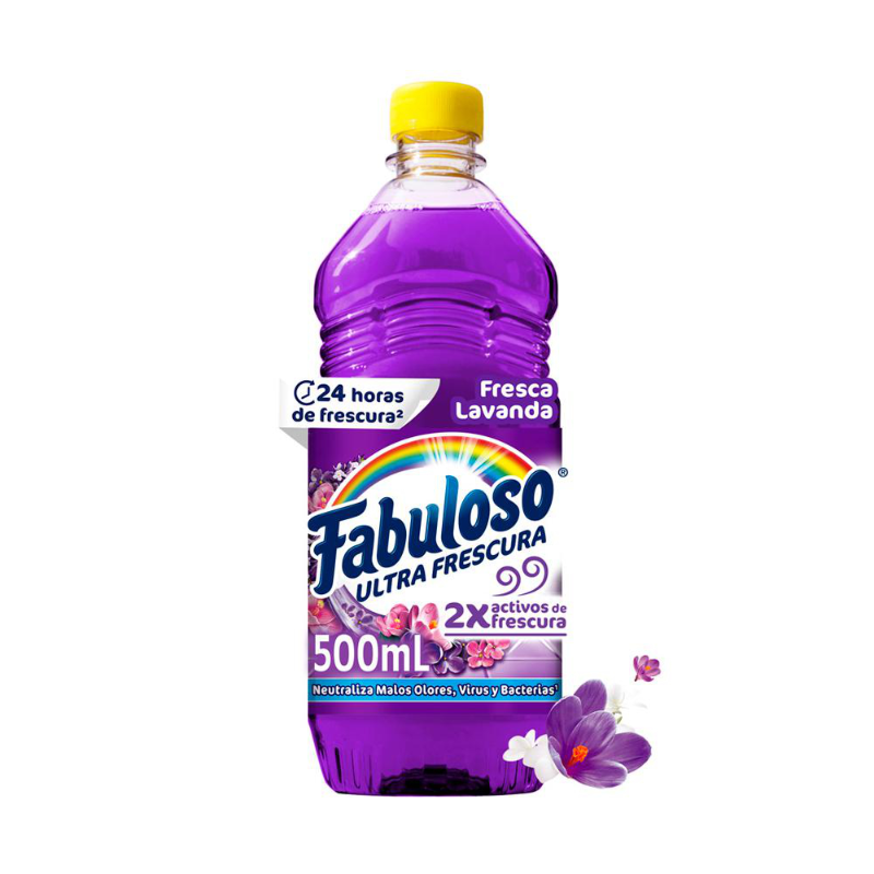 Fabuloso Limpiapisos Desinfectante Lavanda 500ml