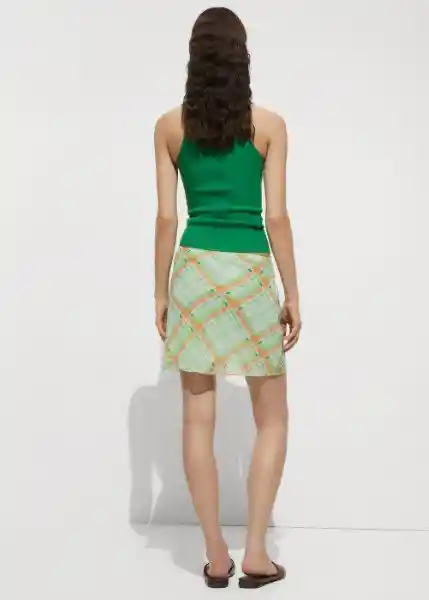 Top Riri Verde Talla XS Mujer Mango