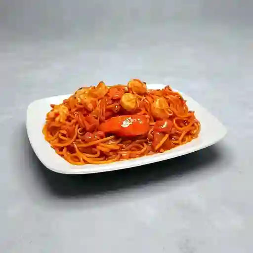 Spaguettis Mixtos Agridulces O Soya