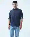 Camisa Hombre Azul Talla XS 510D000 Americanino