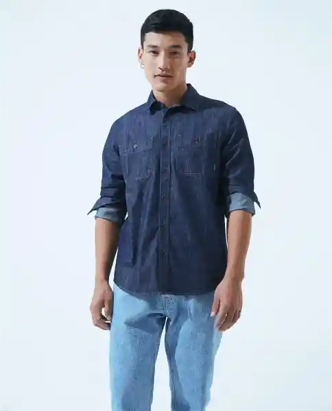 Camisa Hombre Azul Talla XS 510D000 Americanino