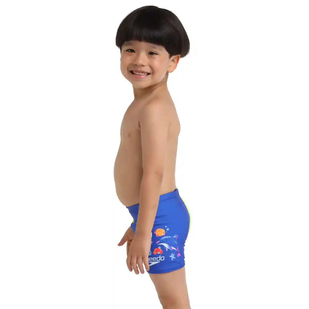 Pantaloneta de Baño Aquashort Dolphin Friends Bebe Musculino Azul-02