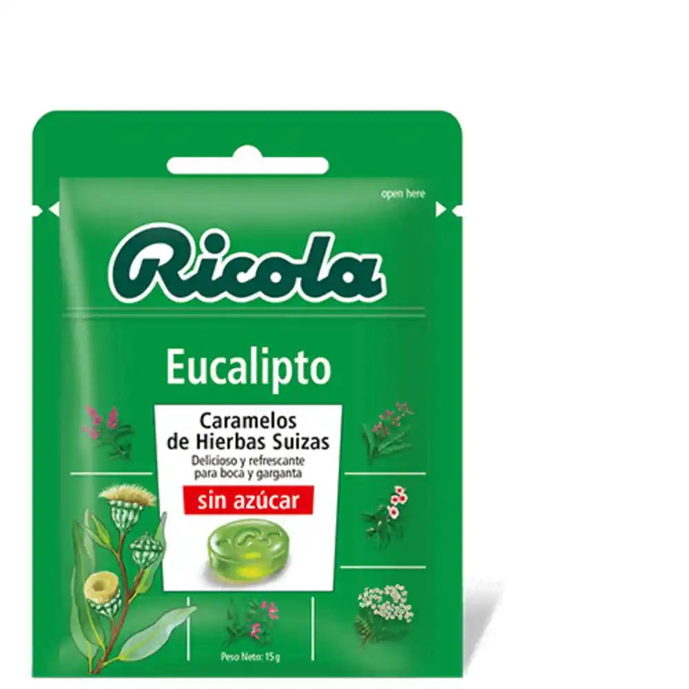 Caramelo Ricola Sin Azucar Con 13 Hierbas Naturales (70 Gr)