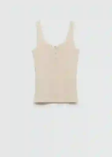 Top Brisa Crudo Talla XS Mujer Mango