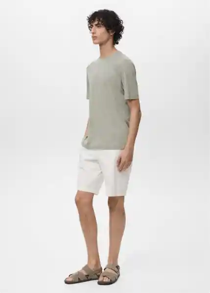 Camiseta Liman Menta Talla M Hombre Mango